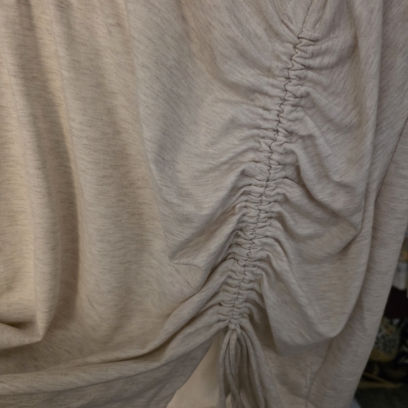 Express Cream Ruched Mini Dress - Picture 3 of 5